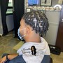 Men’s Single Braids (thin/ short textured hair)