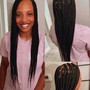 Bohemian knotless braids