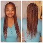 Bohemian knotless braids