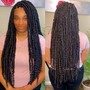 Bohemian knotless braids