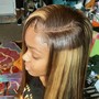 Natural Quick Weave with Leave out