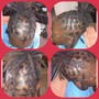 retwist/style w/ two strand.