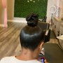 Pin Curl Bun UPDO