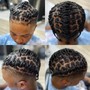 Comb Twist (Partial Head-faded hair cut/undercut) Crown of head ONLY