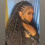 crochet hair (illusion part front line only)