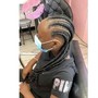 8-14  (Feedin cornrow Braids) with weave