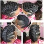 Pin up Mohawk Braids