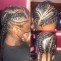 Women’s Natural hair Cornrows