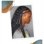 Sew-in with braids in the  front