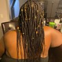 Medium Box Braids - Natural w/ shampoo+blowdry