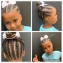 Kid braids/ hair added