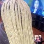 Half up Half down w/ Knotless Braids (Fulani)