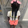 Med size knotless braids