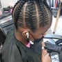 French Braids on Natural Hair