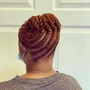 Natural  Updo/Braid/Twist Style with Natural Hair