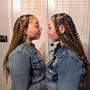 Large knotless Braids (up to waist length)