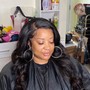 Shampoo, blow dry and braid foundation for wig