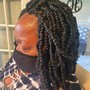 Medium Knotless Braids (Mid back length)