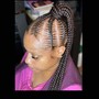 Slick braided ponytail