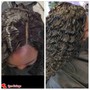 Medium knotless braids