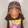 Kids Stitch Braids/straight back cornrows