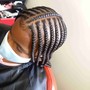 Kid's feed-in braids styles