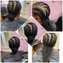 Individual box braids medium size. Waist-length edges retouch. Takedown, wash, and re-braided. USE VAGARO ONLY. https://www.vagaro.com/eminenthairsalon1