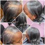 6-8 weeks retouch Relaxer with out treatment, and trim