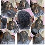 Dreadlock re-twist with two strand  twist style. USE VAGARO ONLY. https://www.vagaro.com/eminenthairsalon1