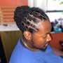 Flat twist cornrows