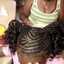 Jumbo braided ponytail