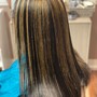 Silk Press/Blowout (Old School Bone Straight feel)