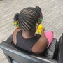 Fulani Braids (half up half down) TINY TOTS ONLY