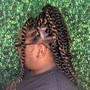 2 Jumbo Feed In Braids