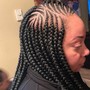 Medium knotless Extending Braids