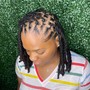 Locs retwist with style/Acv detox /hot oil treatment