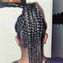 Small lemonade braids( midback)