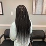 Knotless/ Box braids( medium  / to bra line)