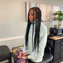 Knotless/ Box braids( medium  / to bra line)