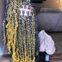 Medium knotless braids