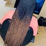 Medium knotless braids