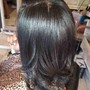 Blow out and flat iron(natural hair)