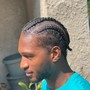 10-12 Straight back Cornrows