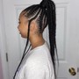 Braided ponytail