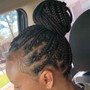 4 Cornrows with natural hair