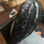 4 Cornrows with natural hair