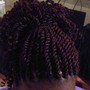 Simple Cornrow Braided Up-Do