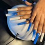 Short Plain Acrylic Fullset