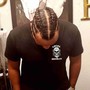 2-Feed in cornrow braids/full head w/o added  hair