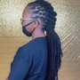 Sleek ponytail on Natural hair